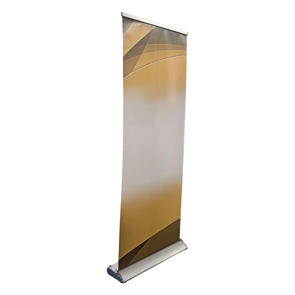 Silver Aluminum Base 33x81 Retractable Banner for Portable Exhibition Displays