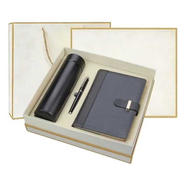 Champagne Premium 3-in-1 Holiday Gift Box for Luxury Client Appreciation