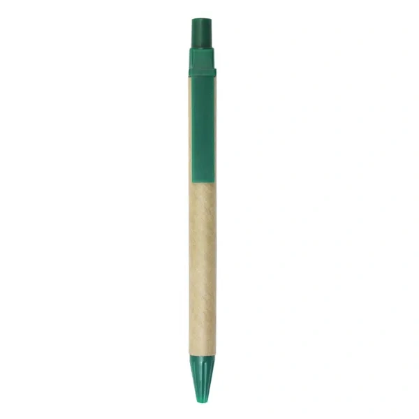 Green Recycled Paper Eco Pen for Sustainable Environmentally Conscious Branding