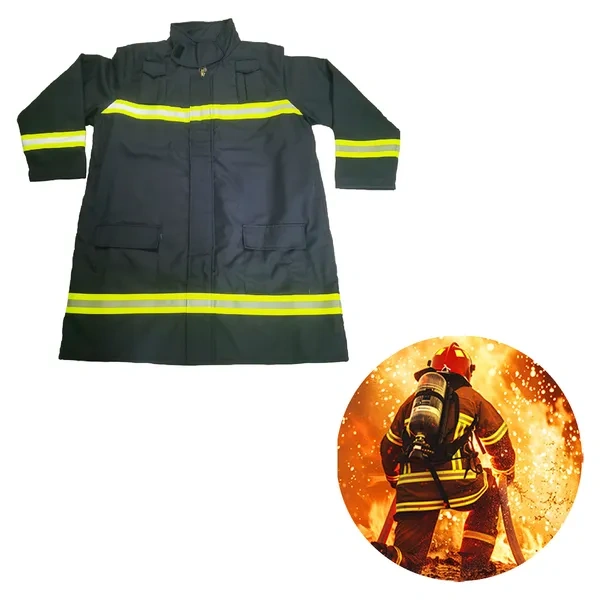 Black and Yellow NFPA Certified Aramid Turnout Firefighting Coat
