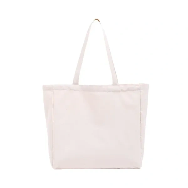 Natural White Blank Cotton Promo Tote for Durable Trade Show Bulk Giveaways
