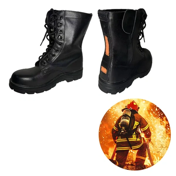 Black Composite Toe Waterproof Safety Boots for Industrial Electrical Hazards