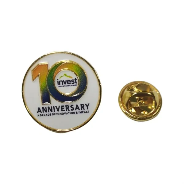 Hard Enamel Metal Lapel Pins for Custom Corporate Anniversary Recognition