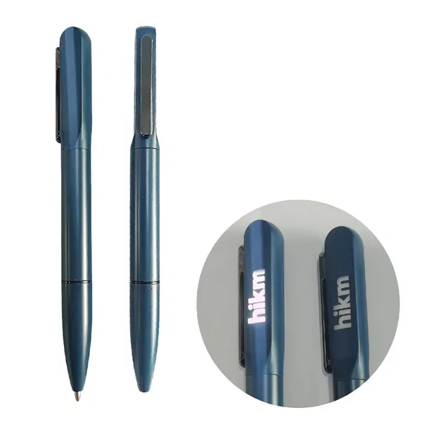 Black LED Light-Up Metal Signature Pen for Premium Illuminated Gift Sets