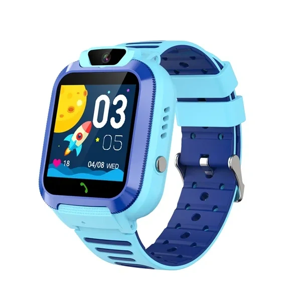 Blue 4G Waterproof Smart Watch Phone for Kids GPS Safety Wear Branding