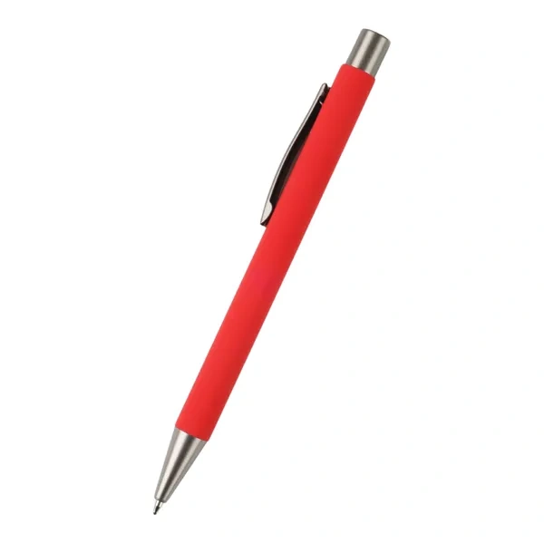 Red Matte Finish Plastic Pen for Personalized Click-Action School Branding