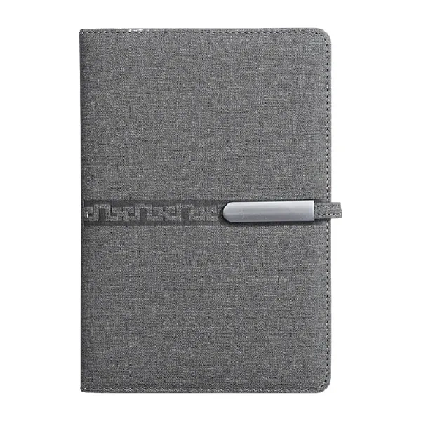 Grey Mesh Fabric A5 Notebook for Unique Custom Logo Gift Journals