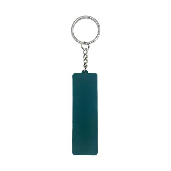 Green 3D Molded PVC Logo Keychain for Custom Promotional Keyrings