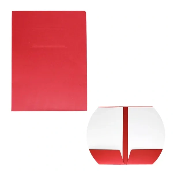 Red Colored Paper Presentation Folder for Bulk Event Handout Documents
