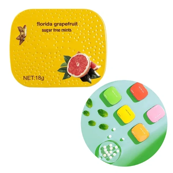 Custom Logo Printed Mint Tins for Sugar-Free Trade Show Giveaway Branding