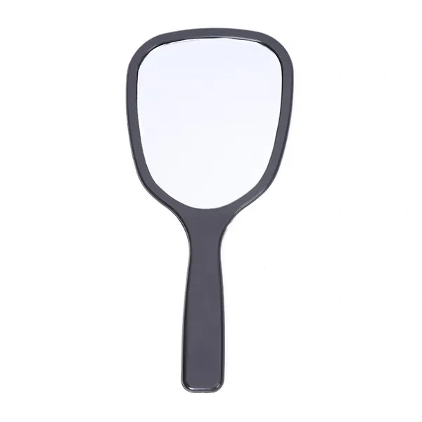 Black Handheld Portable Vanity Mirror for Lightweight Beauty Event Giveaways