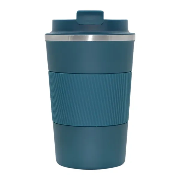 Forest Green Insulated Grip Reusable Travel Mug for Affordable Employee Gifts