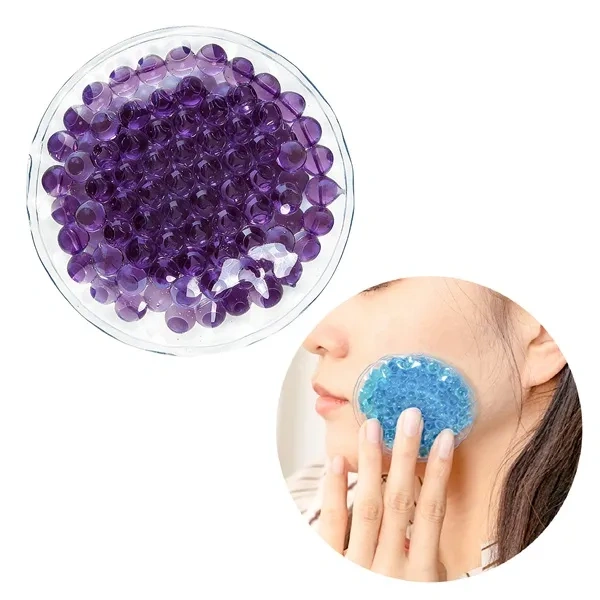 Purple FDA Gel Bead Hot Cold Pack for Non-Toxic Pliable Muscle Relief