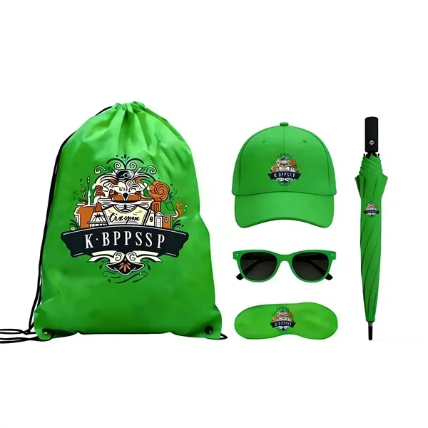 Green Outdoor Accessory Gift Set for Bulk Custom Logo Event Gear Branding