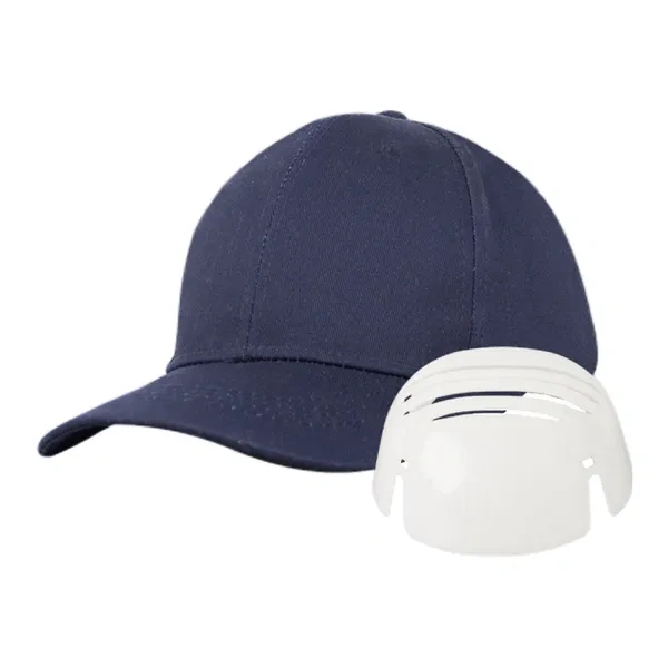 Navy Blue Industrial Safety Bump Cap with Lightweight PE Insert