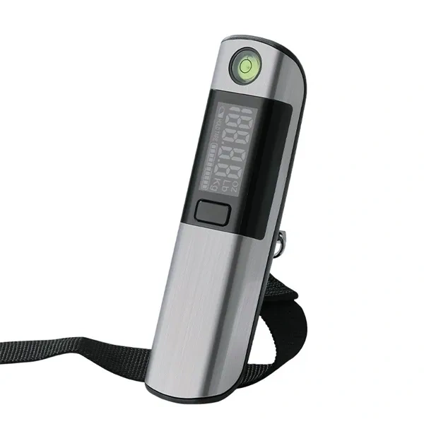 Silver High-Precision 50kg Digital Luggage Scale with Auto-Hold for Travel