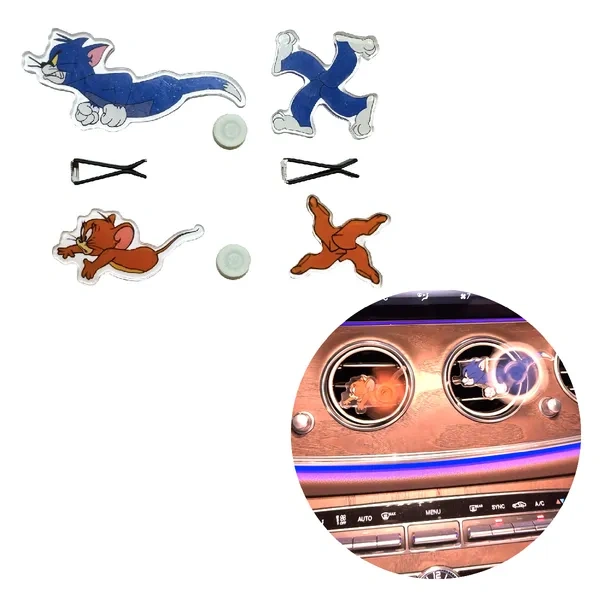 Cartoon Car Air Vent Spinner Novelty for Branded Anime Car Toy Promotions