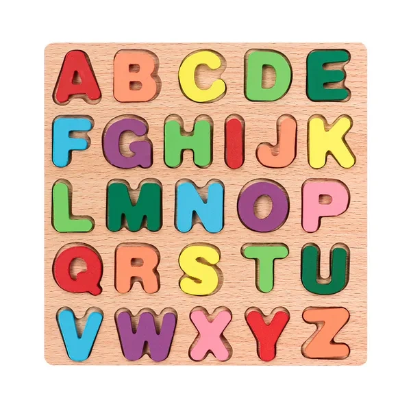 Wooden Alphabet Letter Puzzle for Eco-Friendly Personalized Preschool Branding