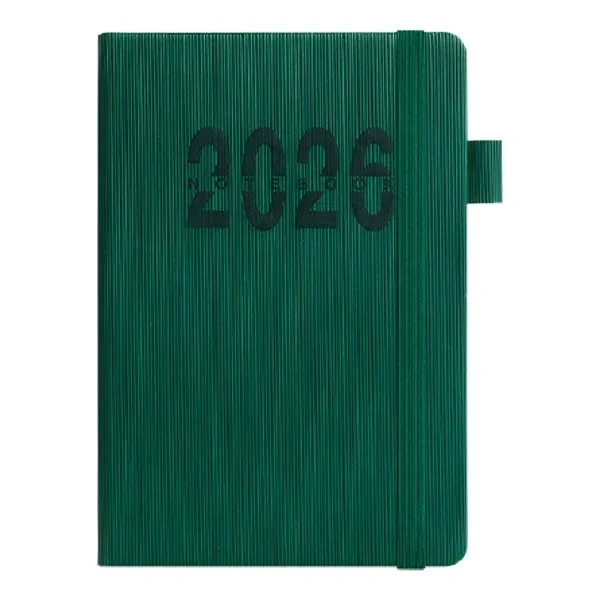 Green Soft-Touch Executive 2026 Planner for Professional Daily Organizing