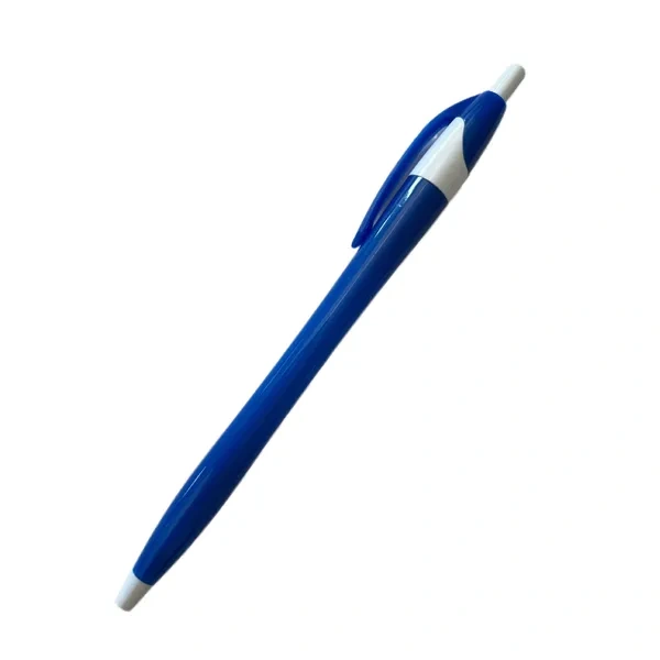 Blue Classic Retractable Plastic Pen for Affordable Event Giveaway Branding