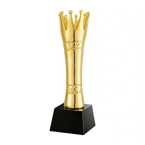 Custom Gold Crown Trophy for Corporate Excellence Awards
