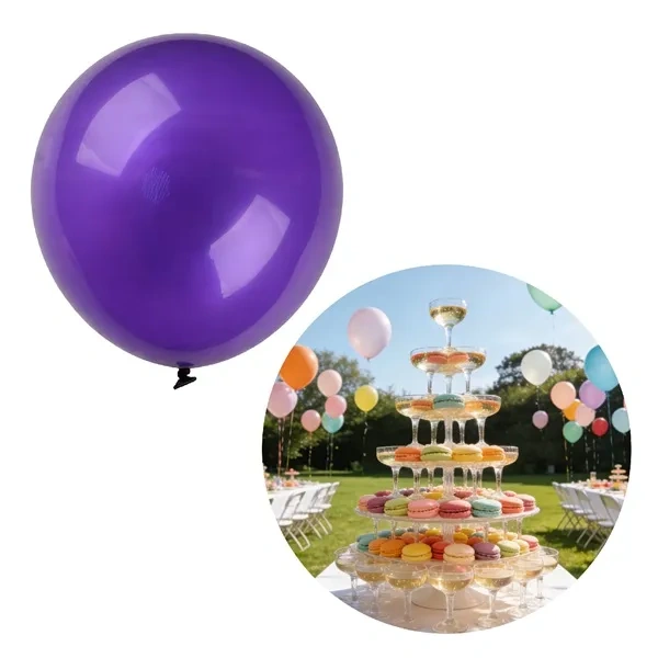 Purple Personalized Latex & Foil Logo Balloons for Bulk Business Promotion