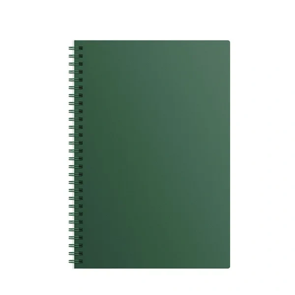 Green Spiral-Bound Flexible Notebook for Bulk A5 Wire-O Event Giveaways