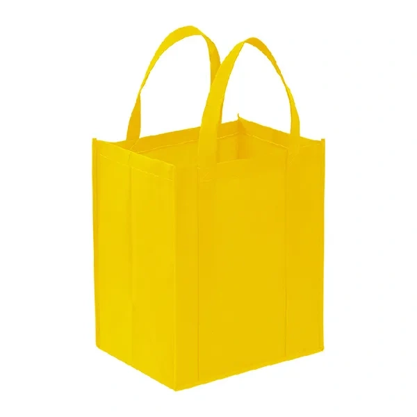 Yellow Non-Woven Polypropylene Tote Bag for Wholesale Eco-Friendly Grocery Branding