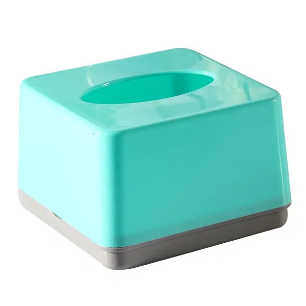 Mint Green ABS Plastic Tissue Box Cover for Affordable Office Dispensers