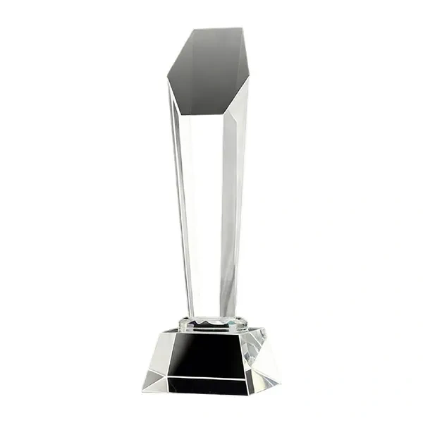 High-Clarity Glass Obelisk Award Premium Executive Crystal Recognition