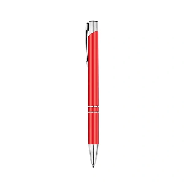 Red Aluminum Metal Ballpoint Pen for Laser Engraved Corporate Giveaways