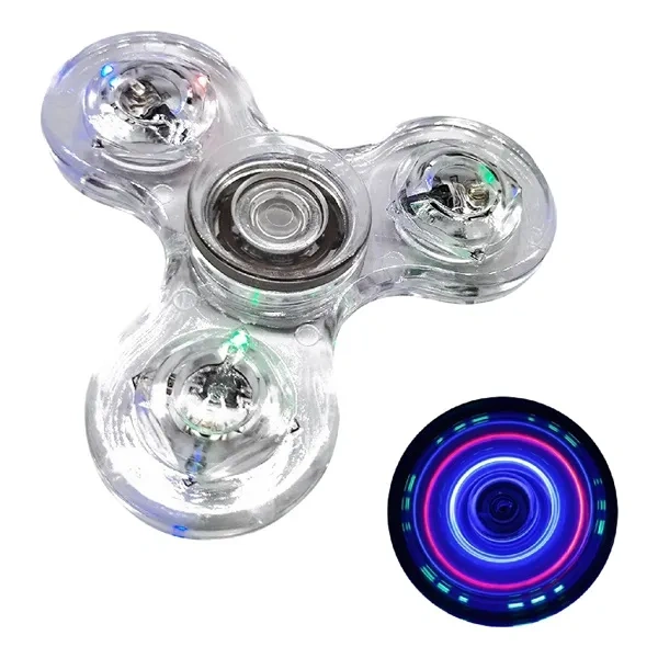 Silver Tri-Spinner Fidget Toy for Bulk ADHD Focus Tool Event Giveaways
