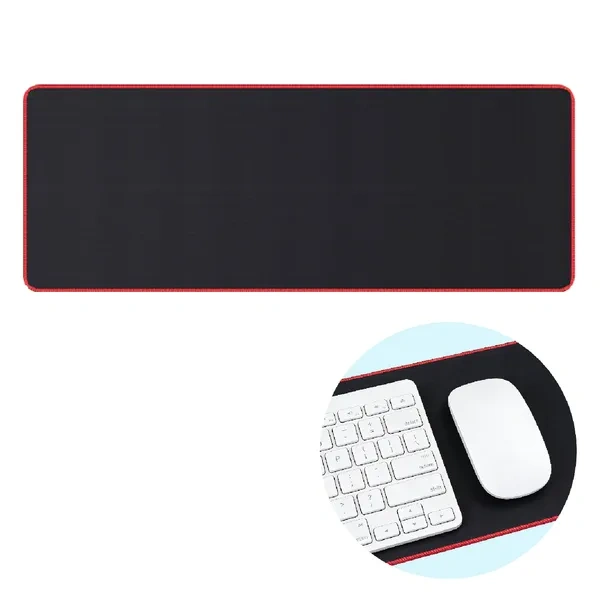 Black Anti-Slip Printed Mouse Pad for Bulk Branded Corporate Desk Mats