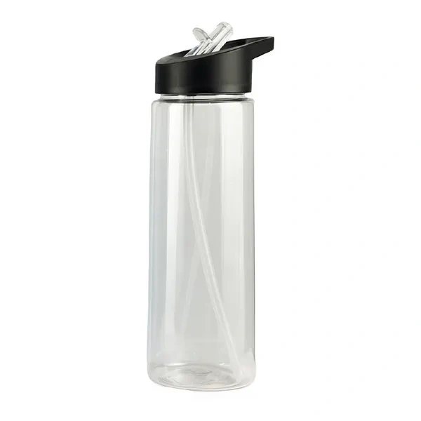 Clear Leakproof Straw Water Bottle for BPA-Free Sports Event Hydration