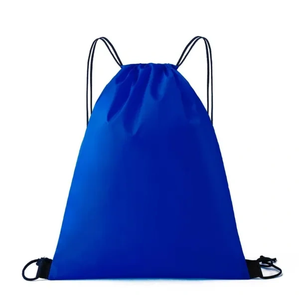 Royal Blue Solid Color Polyester String Bag for Affordable Bulk Activity Giveaways