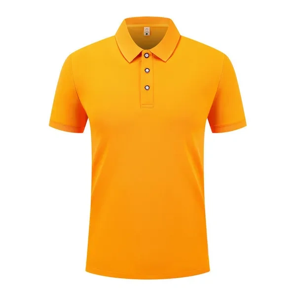 Yellow Performance Uniform Polo for Moisture-Wicking B2B Branding