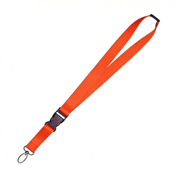 Orange Custom Name Badge Lanyard for Small Order Office ID Needs