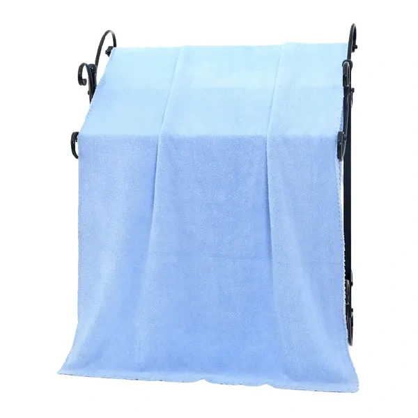 Light Blue Quick-Dry Microfiber Towel Set for Wholesale Wellness and Gyms