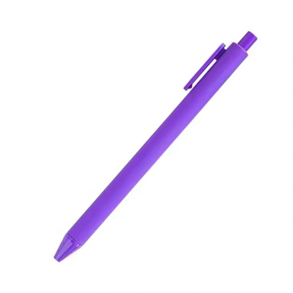 Purple Ergonomic Contoured Pen for Personalized Comfort Grip Giveaways