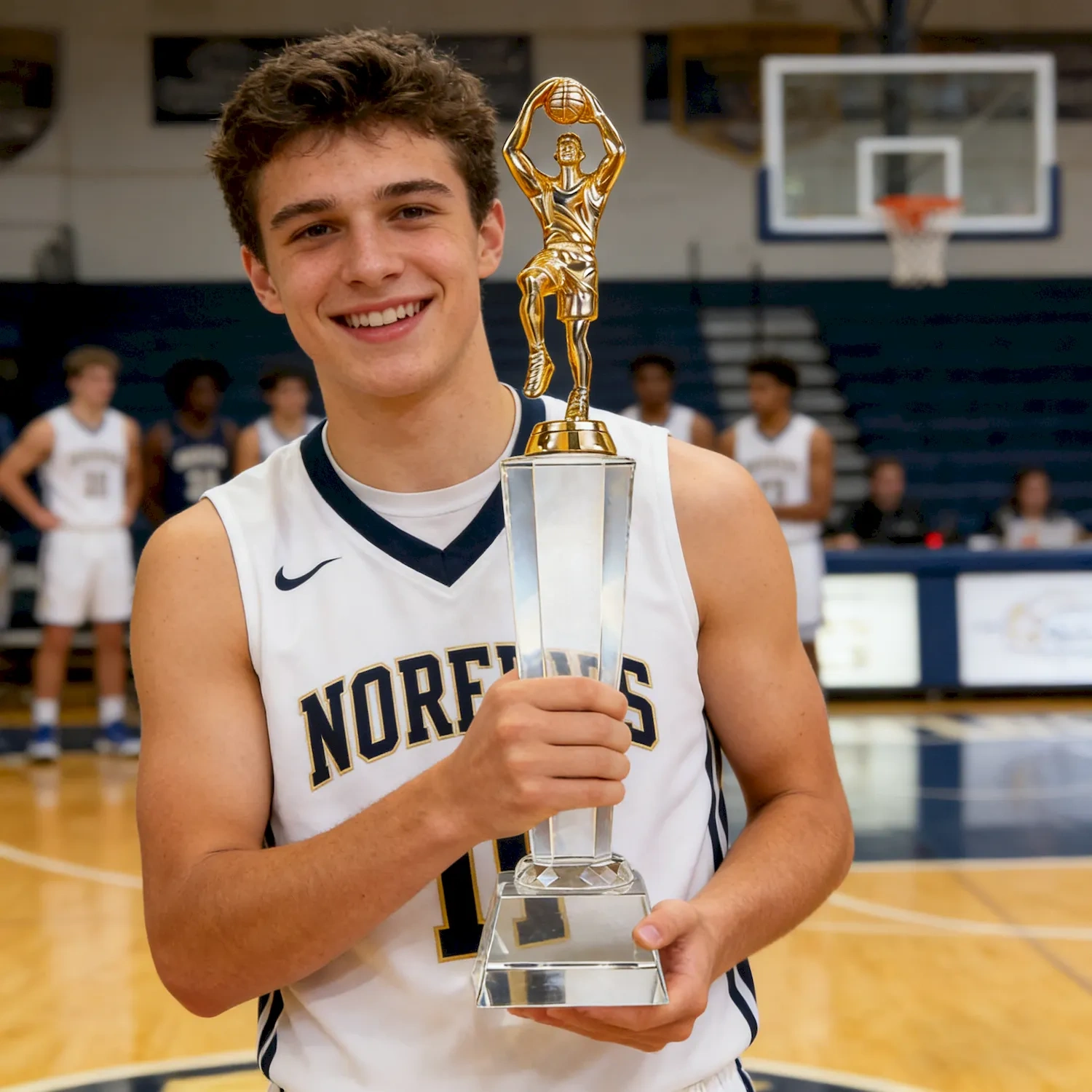 Personalized Engraved Basketball MVP Trophy for School Leagues SmallOrders