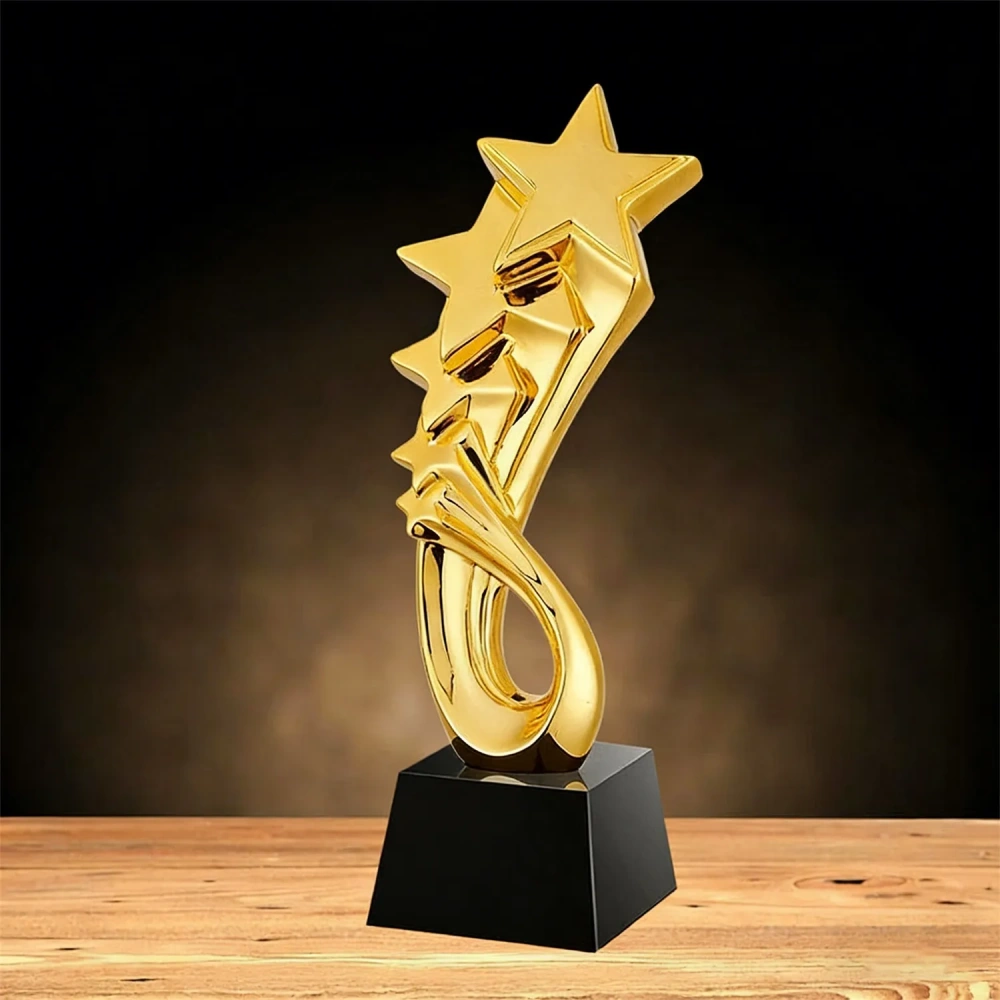 Majestic Rising Star Gold Trophy Award - Wholesale
