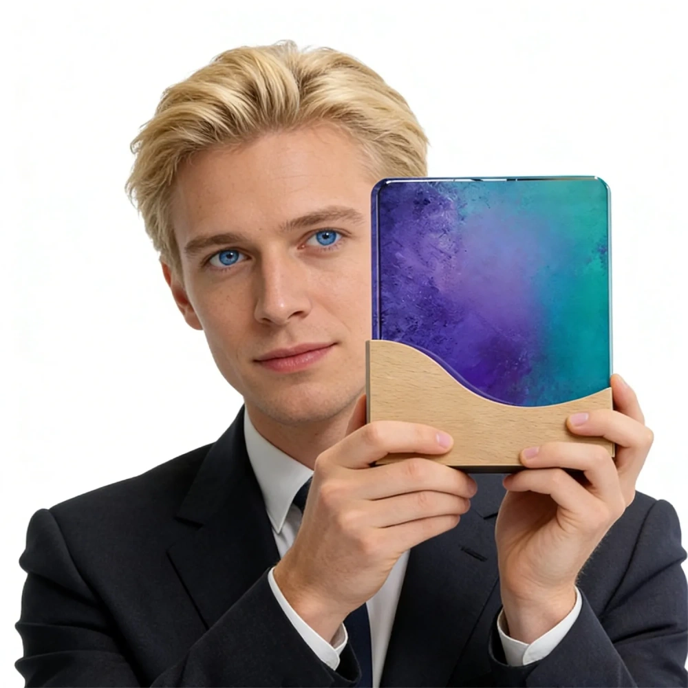 Aurora Gradient Optical Crystal Award - Low MOQ