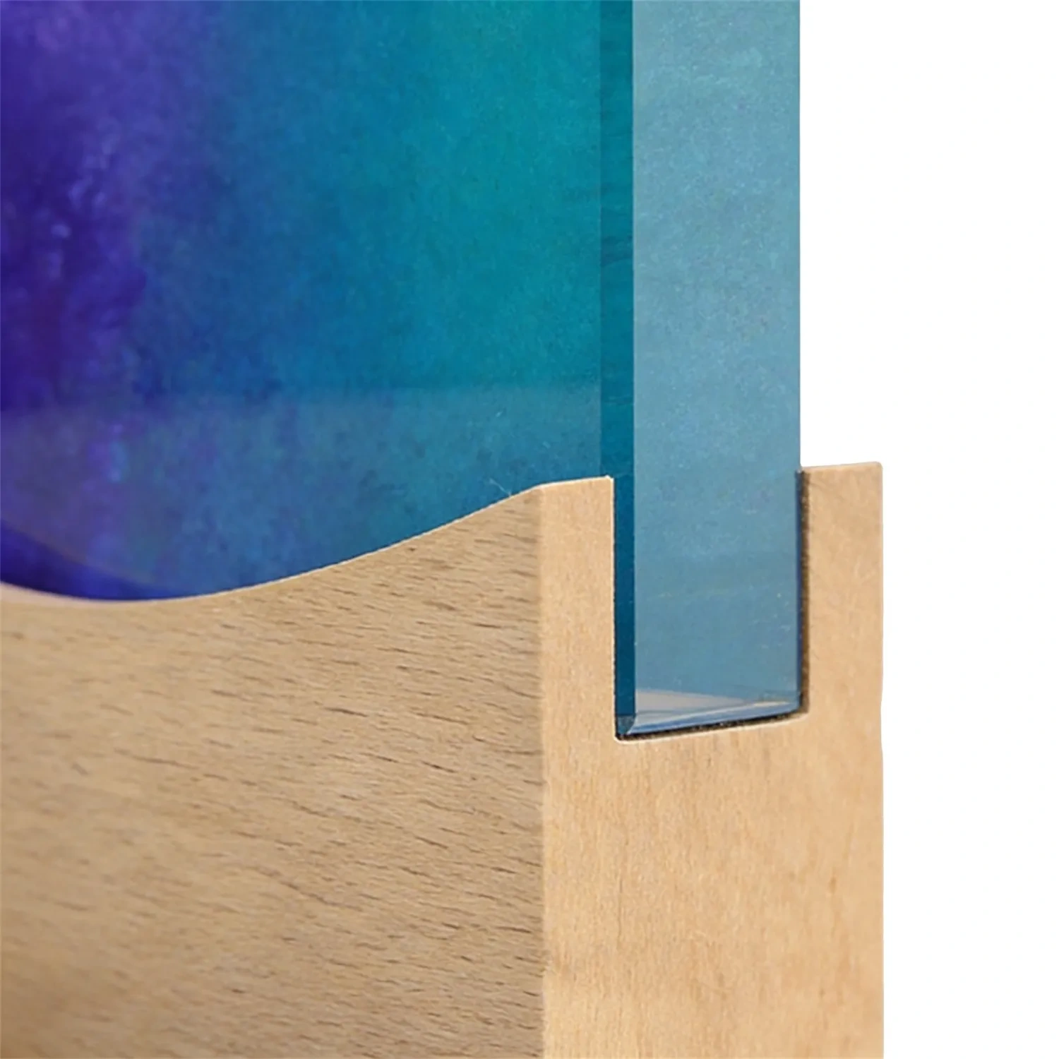 Bulk Engraved Crystal Awards with Oak Wood Base SmallOrders B2B