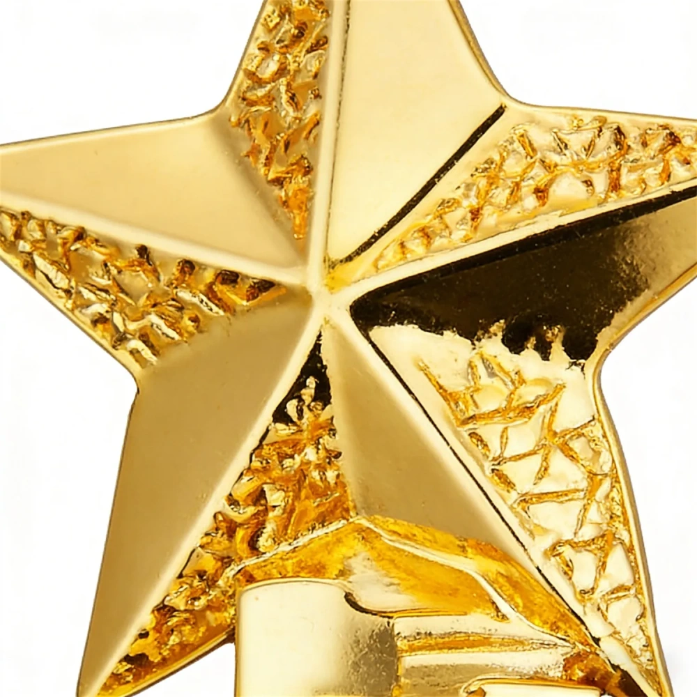 Ascending Star Pillar Gold Trophy - Engraved