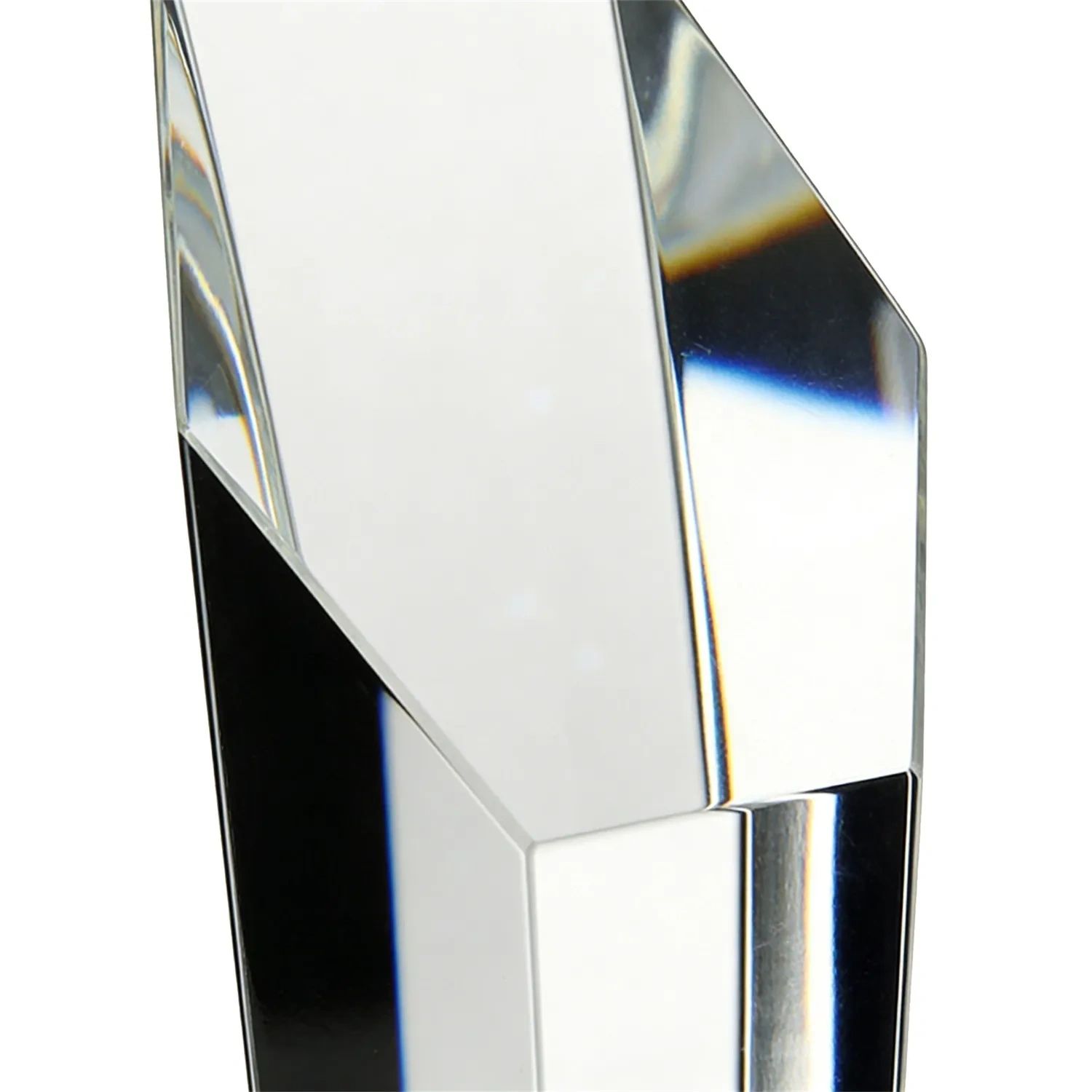 Elegant Hexagonal Crystal Trophy with Faceted Base SmallOrders Wholesale
