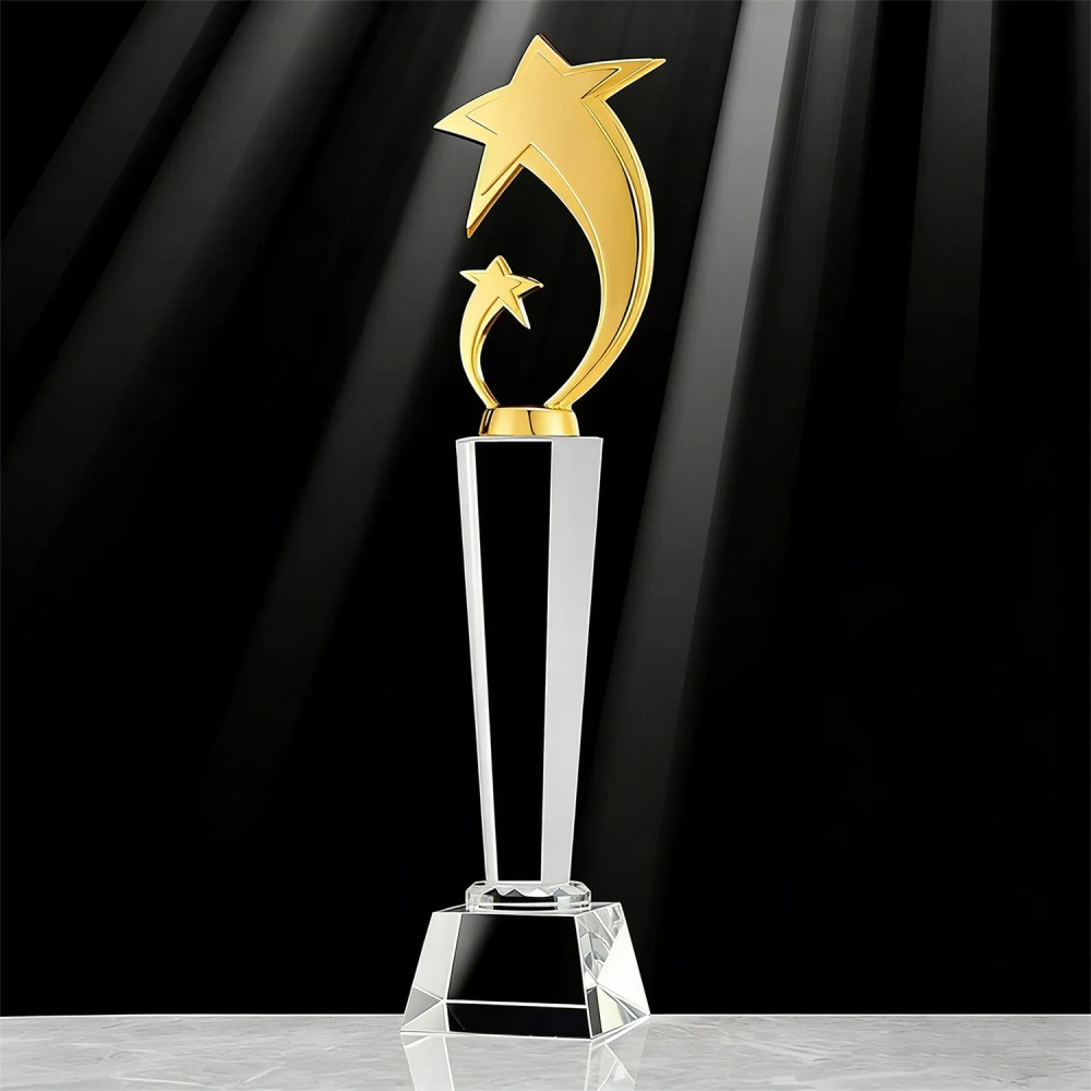 Ascending Star Optical Crystal Award - Corporate Gift