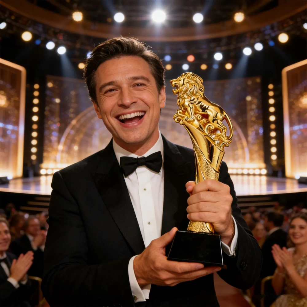 Golden Lion Leadership Election Resin Trophy