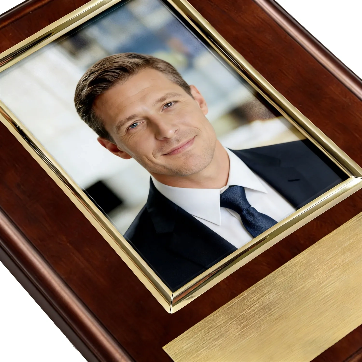 Traditional photo frame award plaque for years of service recognition SmallOrders