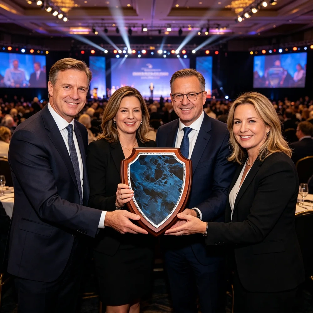 Classic Walnut Employee of the Month Plaque