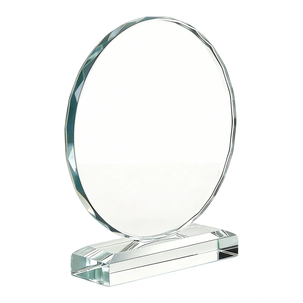 Modern Crystal Retirement Plaque